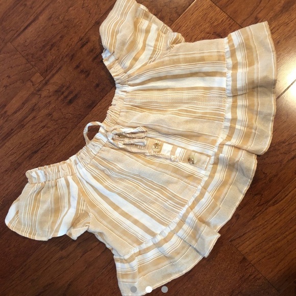 pacsun striped off the shoulder ruffle top - Picture 2 of 3